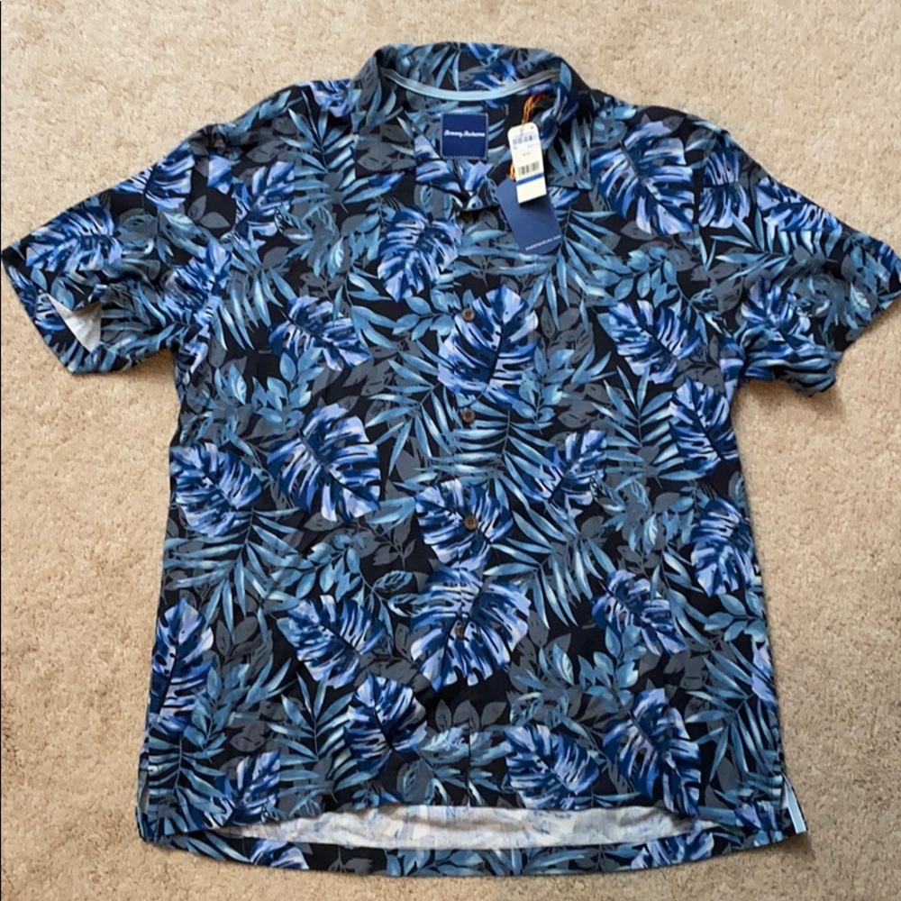 Men’s Tommy Bahama Tropical Print Silk Shirt